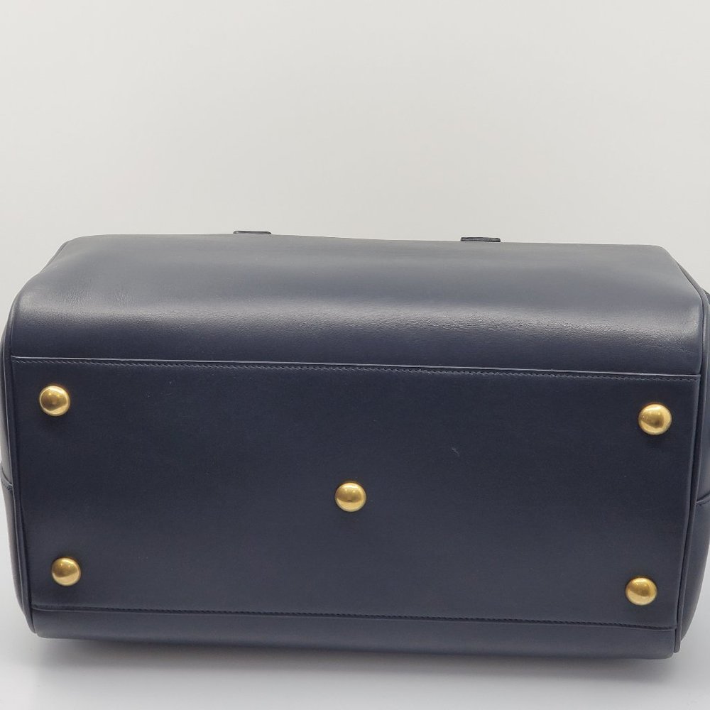 Saint Laurent 12Hour Duffle Purse Blue Leather bag - Picture 4 of 9